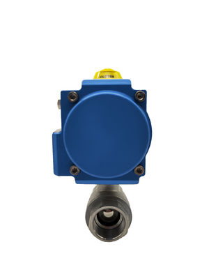 Stainless Steel Pneumatic Ball Valve Air Actuated Two Way Internal  Tooth