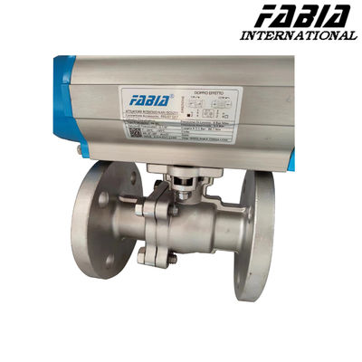 Pneumatic 2 Way Ball Valve Flange Two Way Ball Valve Pneumatic Ball Valve