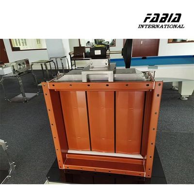 เครื่องยนต์หนอน ขนาดสี่เหลี่ยม Multi-Blade Damper การควบคุมการไหลของแม่นยําสําหรับครึ่งตัวนําอุตสาหกรรม