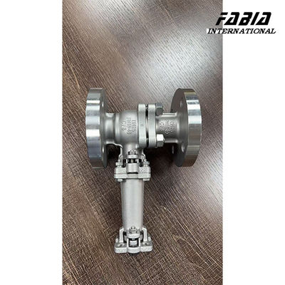 DN25 316L 2 ชิ้น บอล วาล์ว Flange การเชื่อมต่อ อุณหภูมิสูง ISO ระเบียงสูง