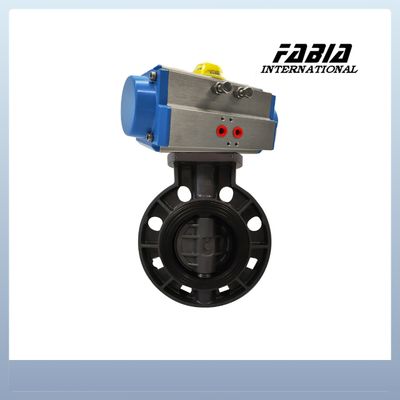 พนูเมทิก Soft Seal Butterfly Valve Clamp PVC Valve น้ําหนักเบาและมีประหยัด